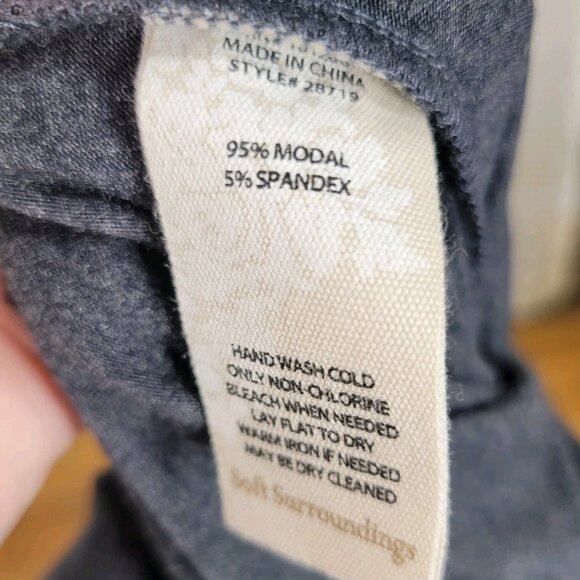 Soft Surroundings One-Piece Jumper Doze Medium Jumpsuit Dress Gray Wide Leg - Picture 8 of 8